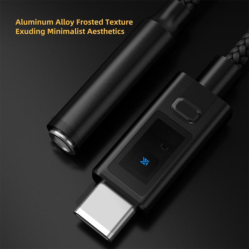 KZ AM02 Decodificador Portátil Amplificador de Auriculares de Audio de Grado Profesional Adaptador Digital Tipo-C a 3.5mm para EDX Castor pro ZS10 PRO