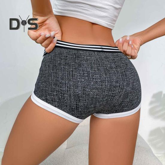 Damen-Boxershorts, atmungsaktiv, niedrige Taille, Unterhose, Fitness-Boxershorts für Sport, Zuhause, Fitnessstudio, Alltag
