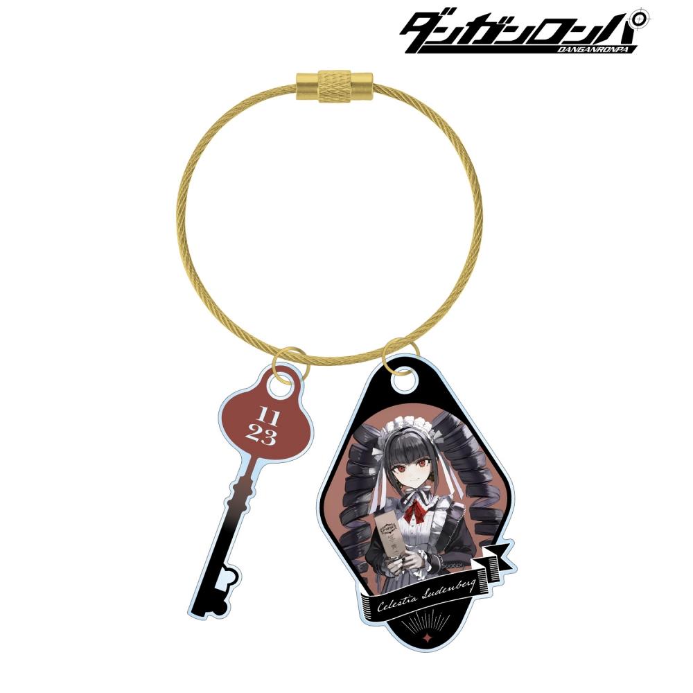 

Danganronpa Wata San Illustration Celestia Ludenberg Maid Butler Ver. 2 Acrylic Key Chain
