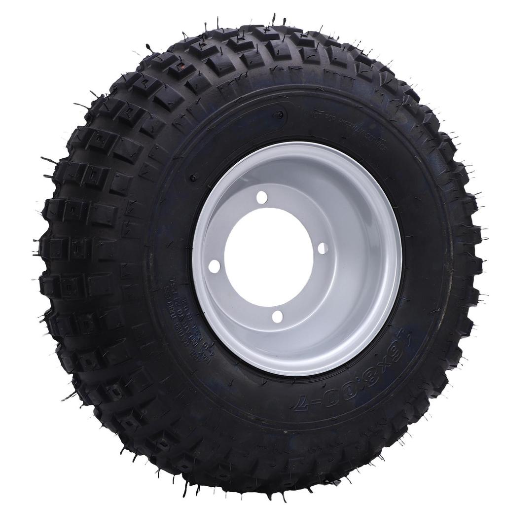 All Terrain Vehicle Tire 16x8 7 7 Inch Non Slip Rubber and Aluminum Alloy ATV Trail Tire with Rim for UTV Quad Off Road
