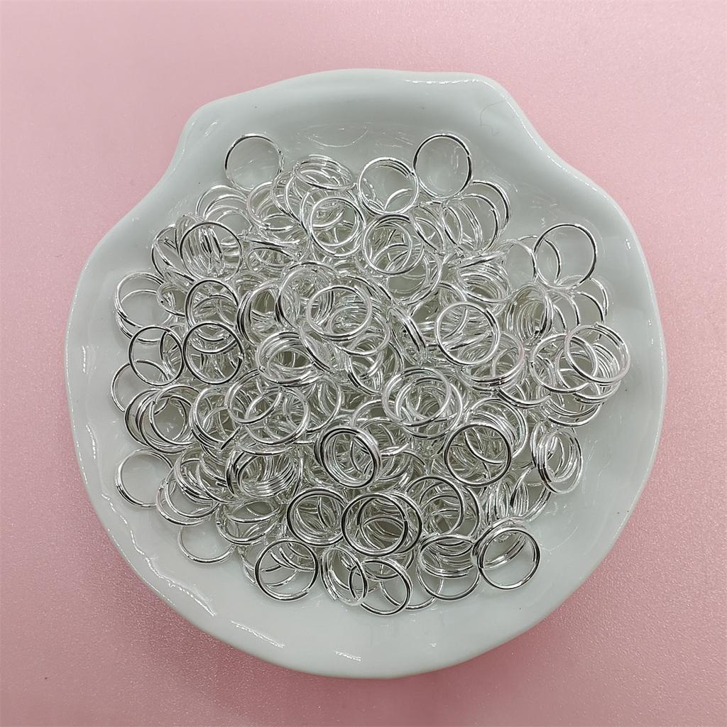 200-500 piezas/bolsa Para Hallazgos DIY Accesorios de Joyería Hechos a Mano 5/6/8/10mm Alta Calidad Dobles Anillas Abiertas Conectores Divididos