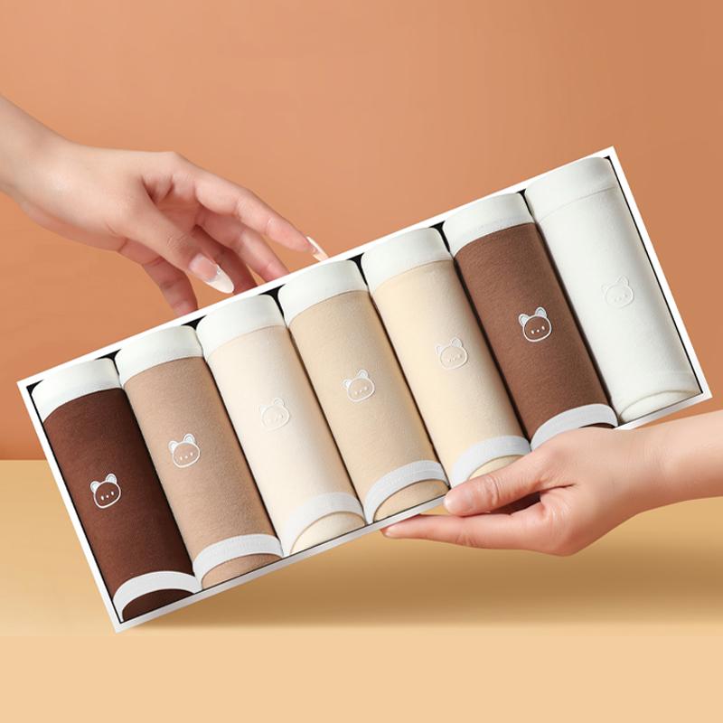 7 szt. Majtek damskich oddychających bawełnianych bielizny dziewczęcej 7 kolorów bielizny damskiej