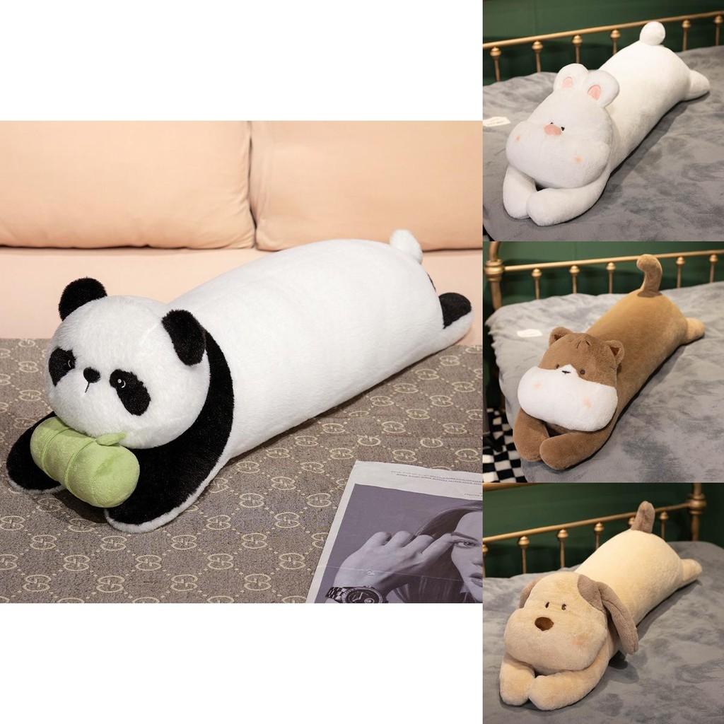 Soft Plush Long Animal Hugging Pillow Perfect For Bedtime Snuggles And Playtime