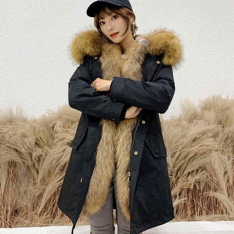Anemone® | Women's winter parka with faux fur hood main image 1