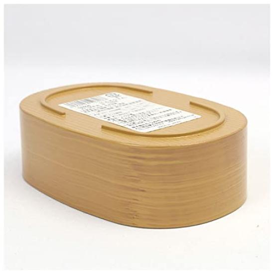 Tatsumiya HAKOYA Wappa Bento Brown Japanese-Made Box, 520ml, Small,