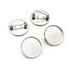 10 Stück 8-30 mm Innendurchmesser Edelstahl Broschenform Cabochon Rohling Cameo Fassung Charms Anhänger Tablett DIY Schmuck