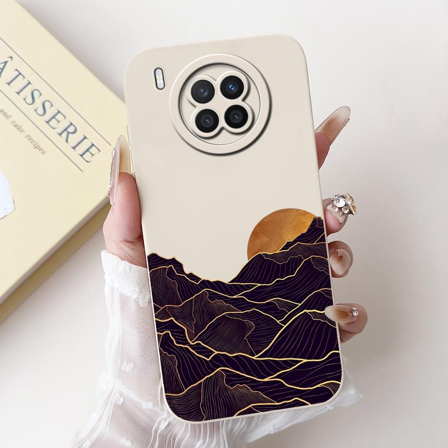 For Huawei Nova 8i Case Nova8i 8 i Cover NEN-L22 NEN-LX1 NEN-LX3 Silicone Coque Soft Square Fundas For Honor 50 Lite Phone Cases