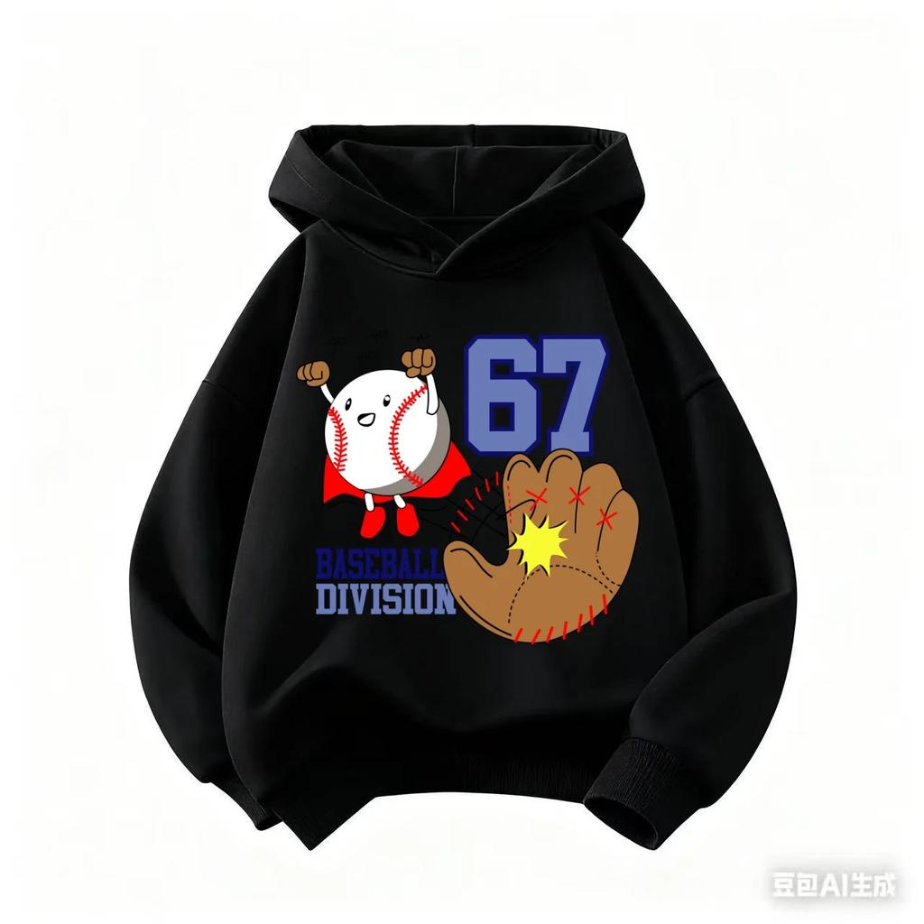 Cartoon Girls Boy Hoodie 67 Six Seven Print Clothing Rouba a BrainRot Brainrot Sweatshirt Kids Fashion Tops