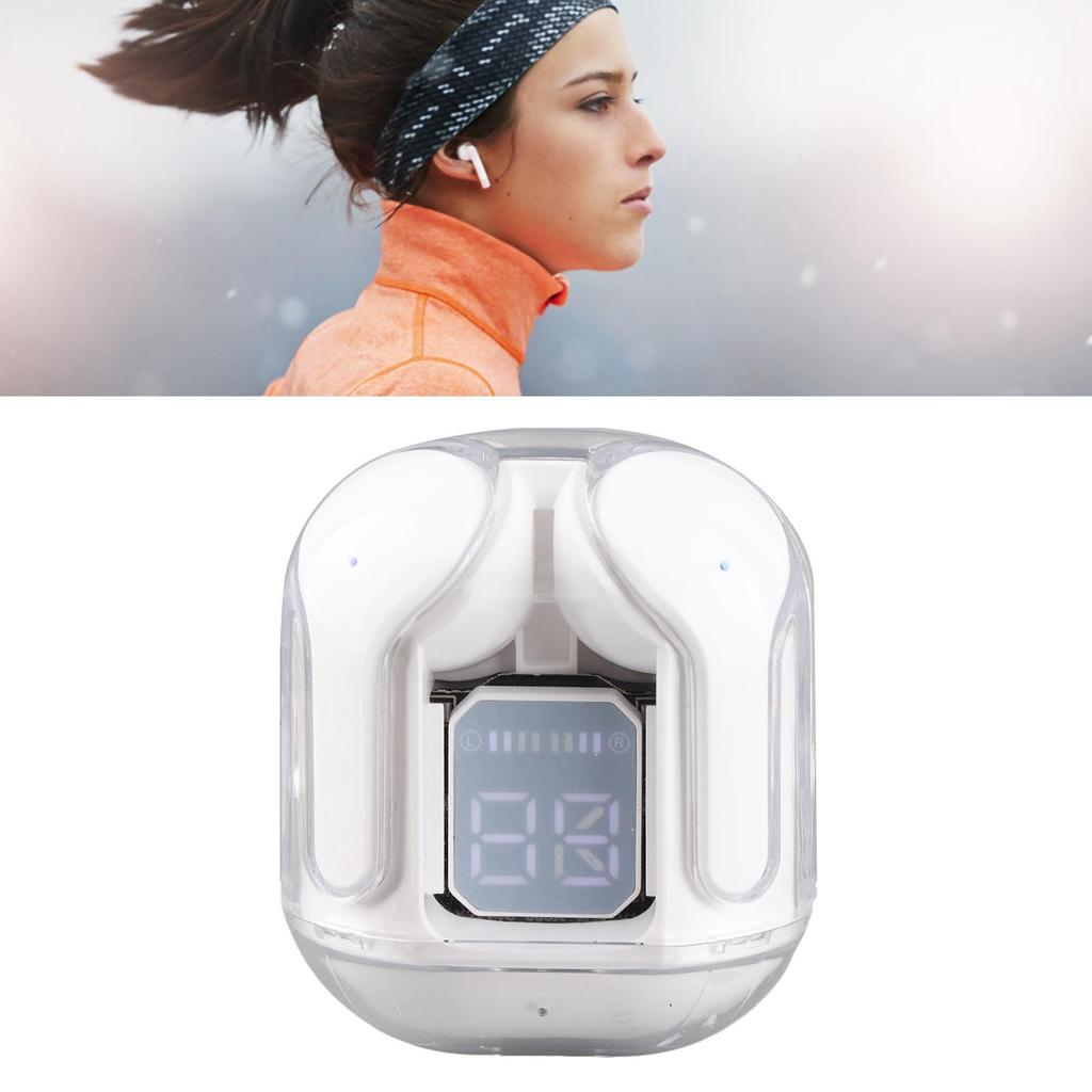 Wireless Earphones Noise Reduction Headphone Digital Display Rechargeable
