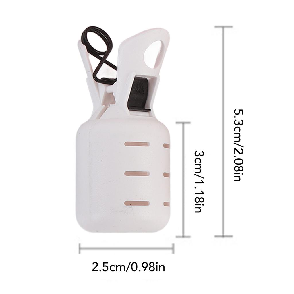 Plastic Hook Safety Caps Portable Lightweight Fishing Hook Protector Case Fishing Hook Cover with Retractable Buckle for Lakes