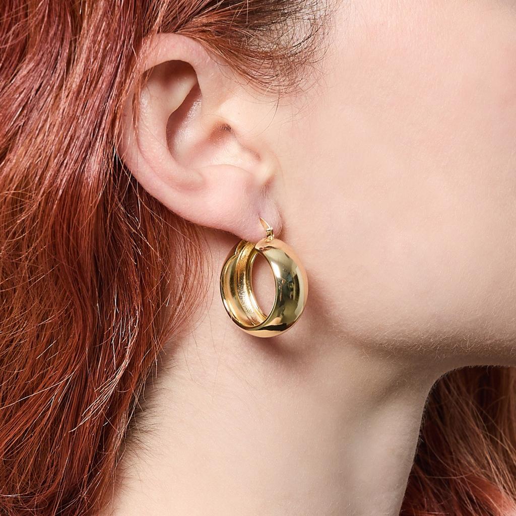 Simple And Fashionable Old Money Style Round Earrings, Ear Buckles, Advanced Metal Versatile Earrings, Niche Trendy Temperament Versatile Earrings