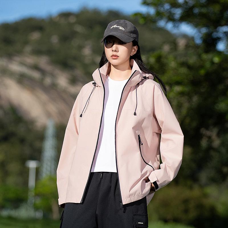Spring Autumn Windproof Waterproof Jacket: Trendy Unisex Outdoor Mountaineering Suit XL