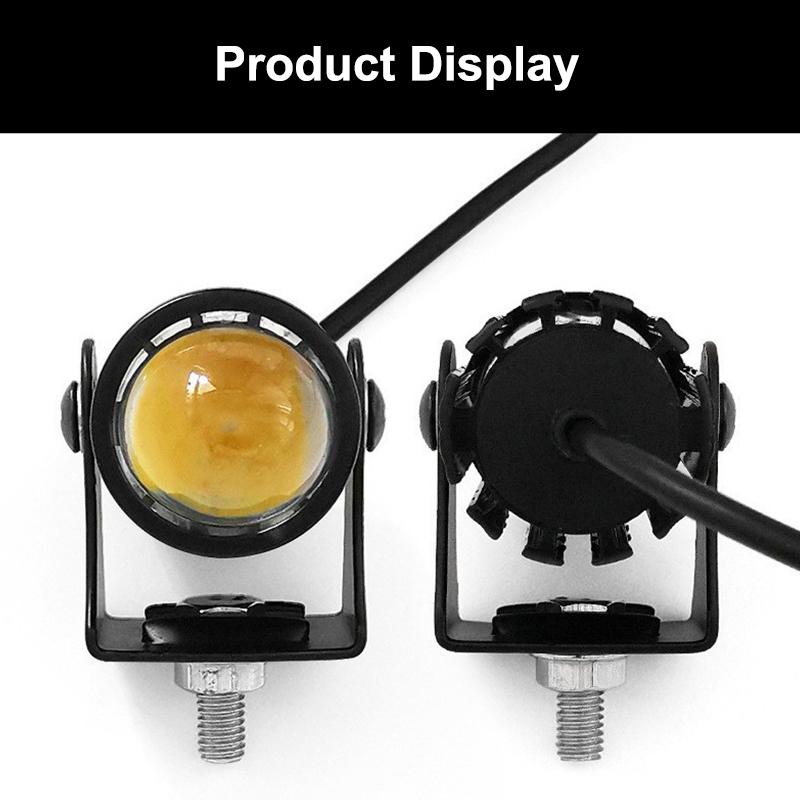 Led Motorcycle Spotlight With Switch Super Bright Motorcycle Led Explorers Headlight Projector Fisheye Lens Led Moto Fog