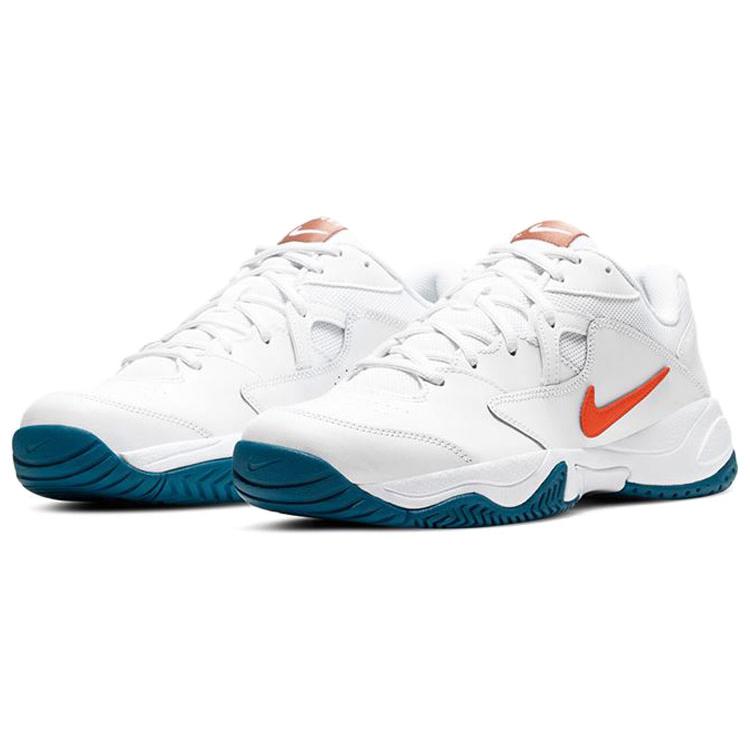Nike Court Lite 2 'White Green Abyss' (Unisex) White / Green Abyss / Praline / Team Orange Tennis Shoes AR8836 105