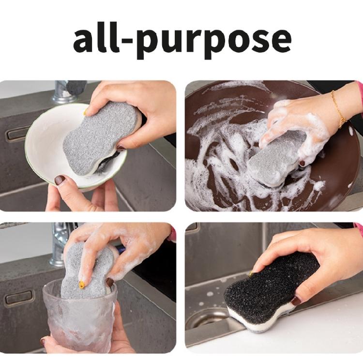 None-Scratch Scrub Sponges,Double Sided Kitchen Cleaning Sponge Scrubbing Sponges for Kitchen,Bathroom,Garage,Outdoor