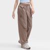 Fila Solid Color Tapered Woven Casual Pants Women Bottoms Apricot Brown F51W429801F-DK