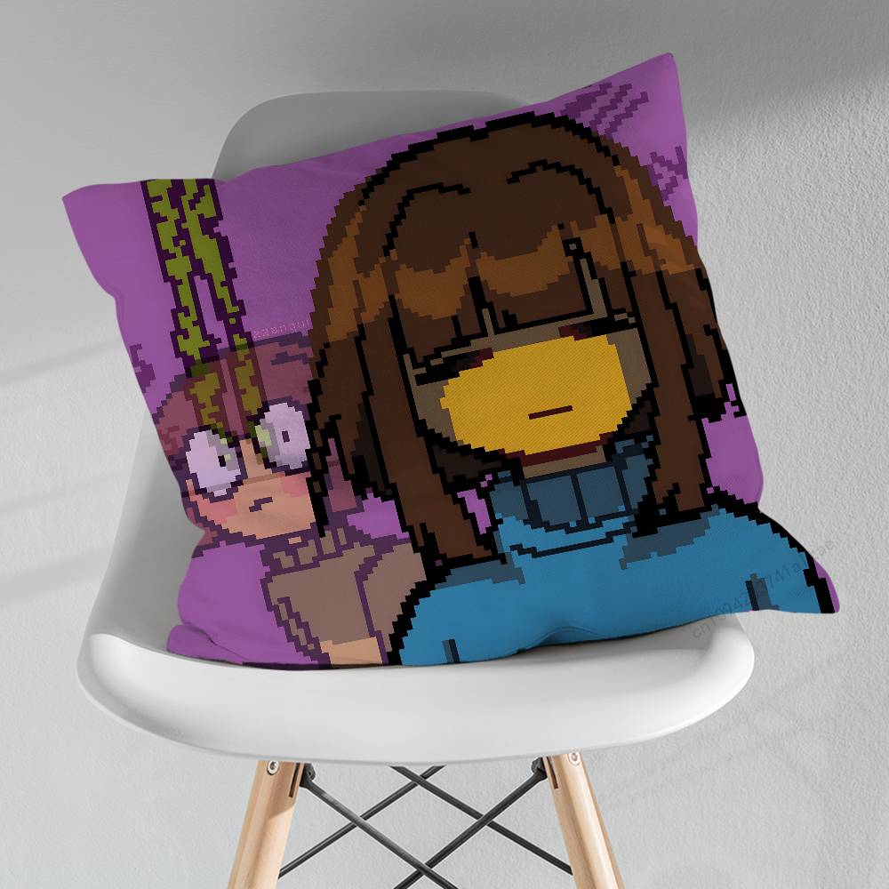 Game Frisk UUndertale Pillow Case For 30x30cm45x45cm55x55cm For Home Bedroom Decoration And Protector