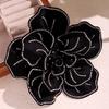 Badge Large Flower Camellia Brooch Korean Style Rhinestones Brooch Suit Collar Pin  Decoration