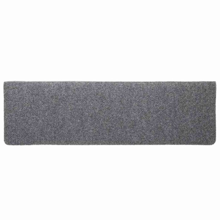 VidaXL Tapis d'escalier autocollants vidaXL, 20 pièces, 65 x 21 x 4 cm, gris clair, bord rectangulaire 3365718