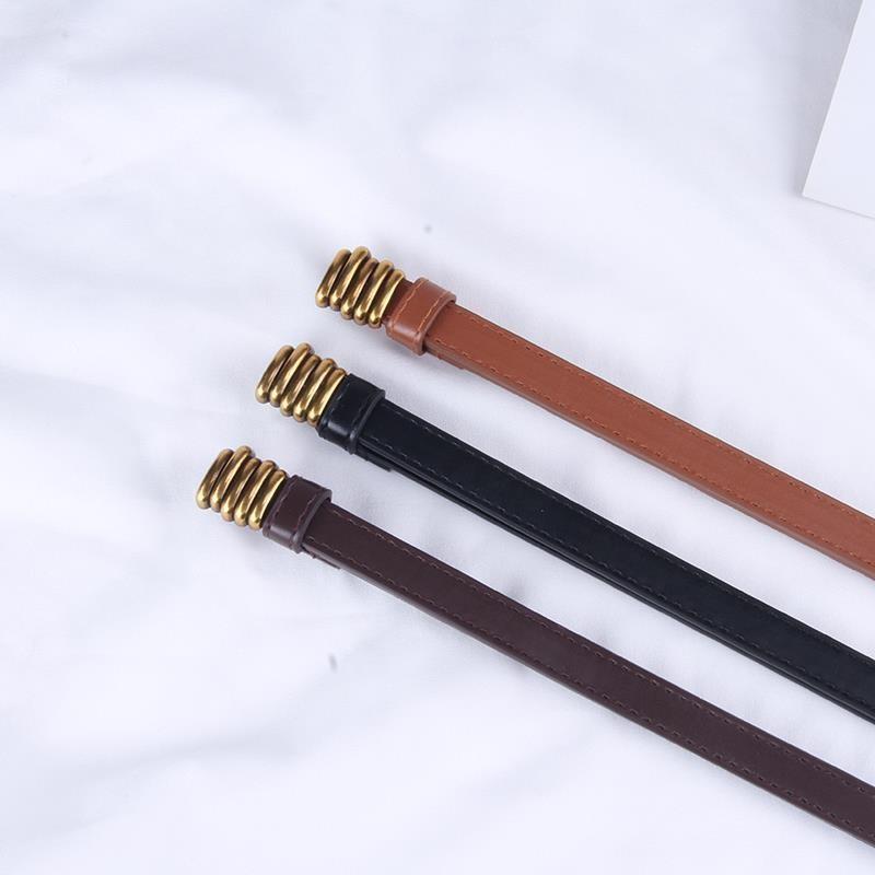 Vintage Retro Style Womens Suit Thin Belt Fashionable Versatile Accessory For Dresses And Coats