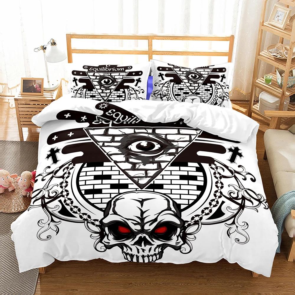 

Polyester Bedclothes Black Duvet Cover Bedding Sugar Skull Bedroom Comforter Set King Size Bedding Bed Set Cover Double Kid EU single(135x200cm)