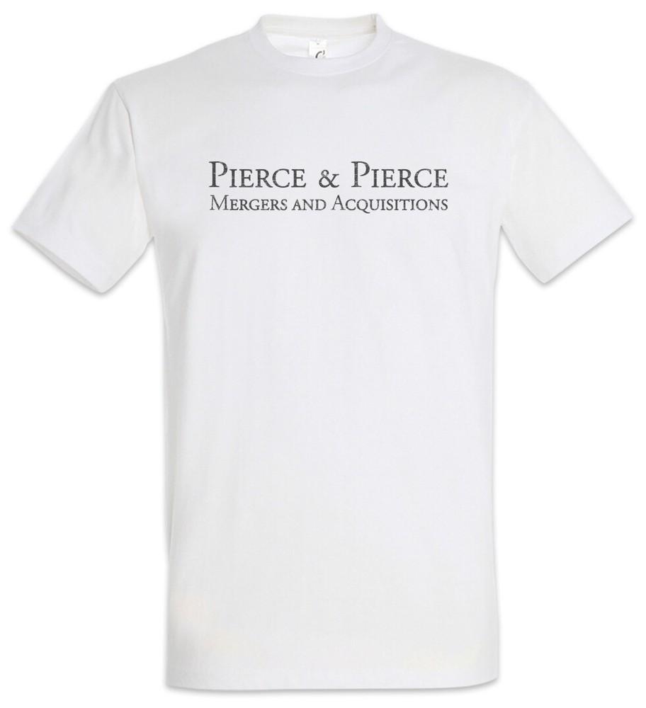 

Pierce & Pierce T-Shirt American Symbol Sign Company Logo Psycho Banker Bank M
