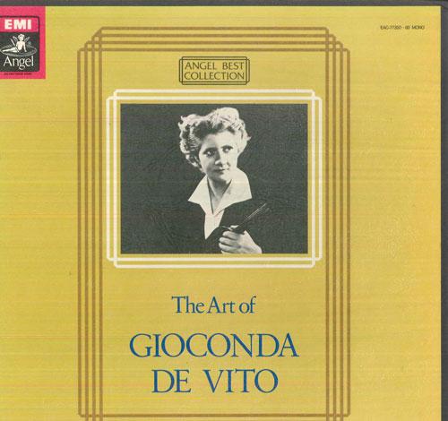 

LP Record GIOCONDA DE VITO - The Art Of Gioconda De Vito EAC7735060 ANGEL RECORDS Japan Classical Used