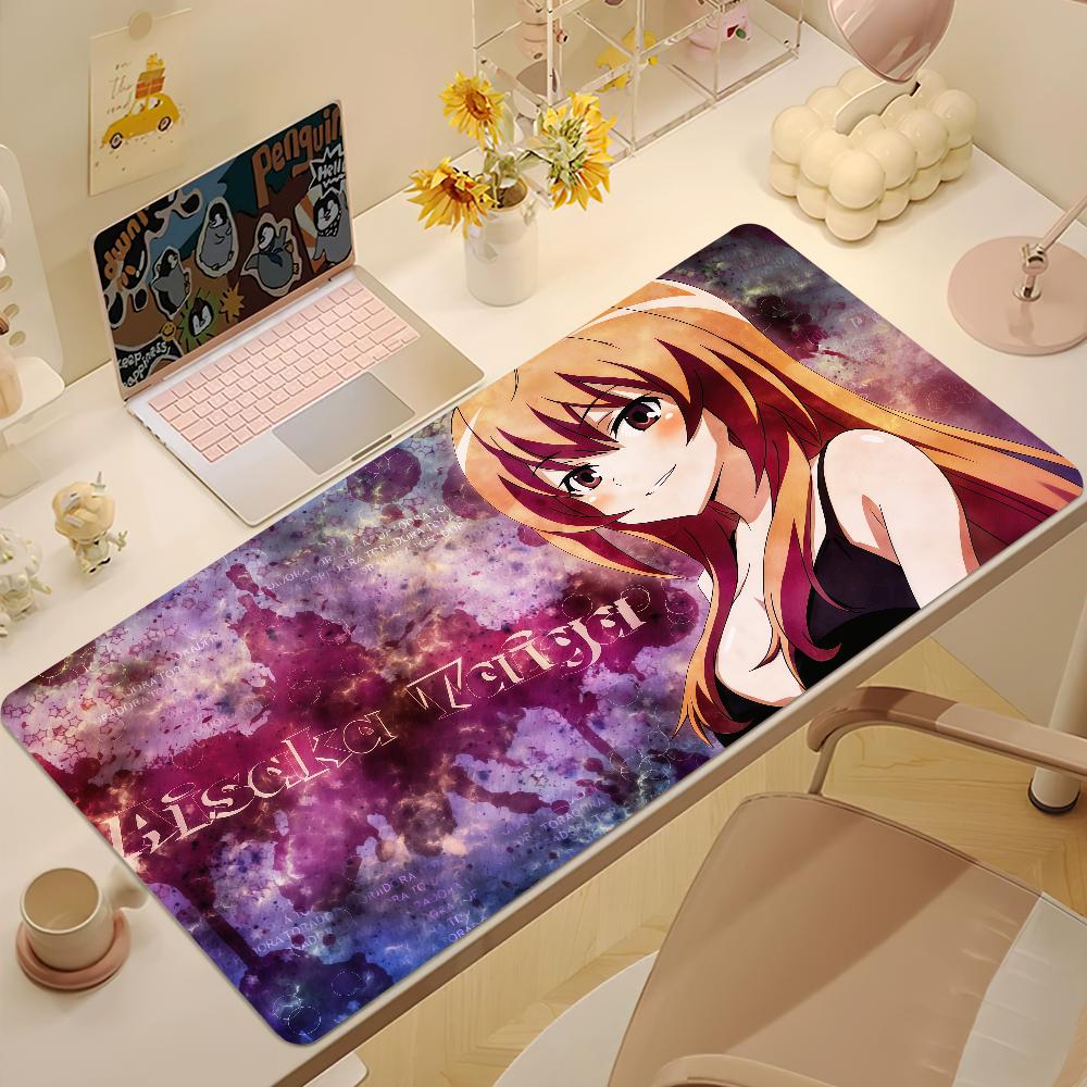 Cute Tiger Dragon Aisaka Taiga Mouse Pad Large Nonslip Lockedge Desktop Computer Desk Mat Keyboard Mousepad Office Game Student