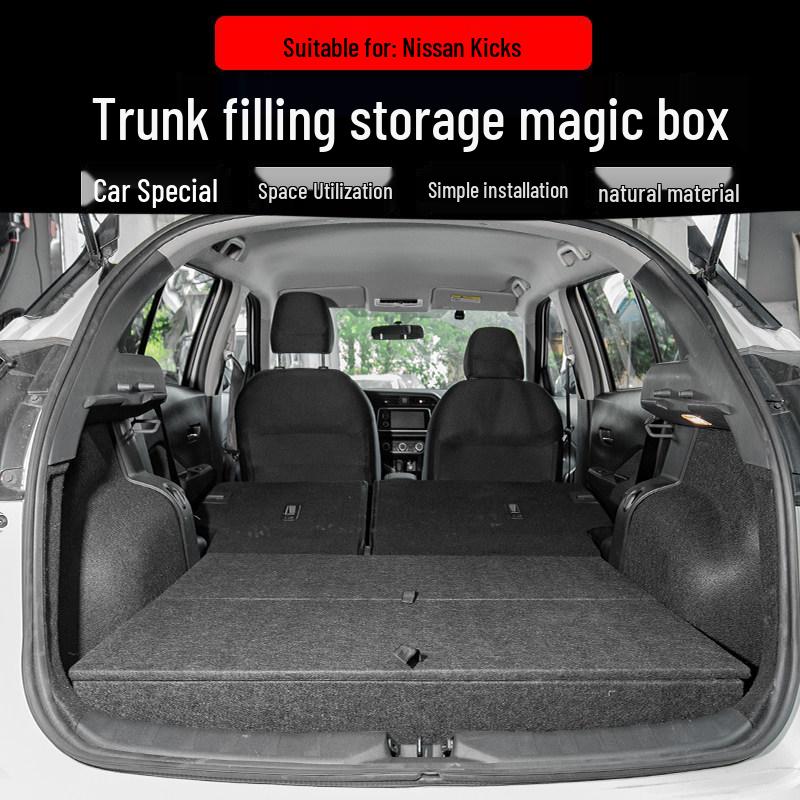 Nissan Kicks Trunk Storage Box - In-Car Camping Bed Modification