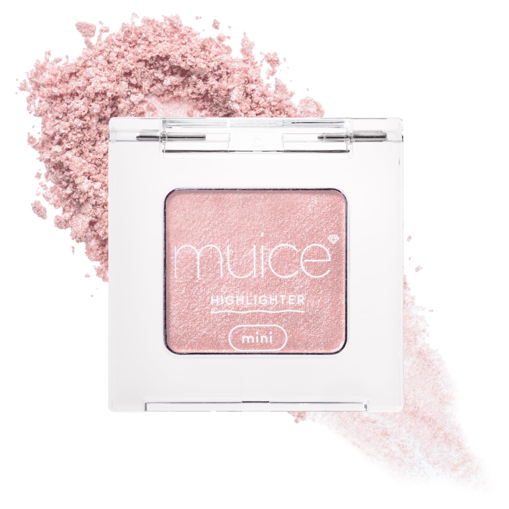 [Official] muice (Muice) Urumi Highlighter Twinkle Mini 01 Coral Shell 2.5g  Highlighter, Glitter, Dewy Texture, Color Payoff, Transparency,