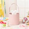 1-20PCS Easter Bunny Tote Bag with Bunny Ears ReusableCanvas Party Gift Basket Egg BoxCandy Bag for Easter Gifts and Decorations