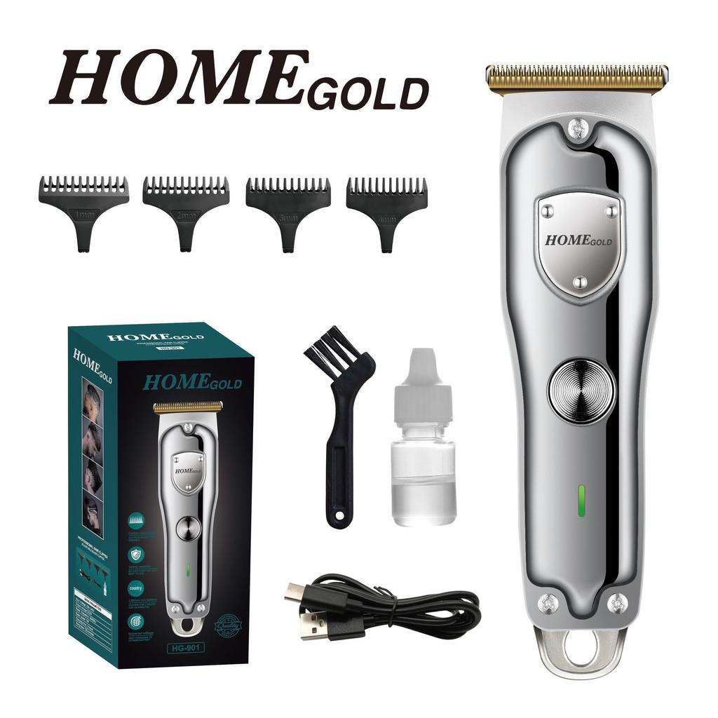 Rechargeable Silent Electric Hair Clipper with Digital Display - Edge & Oil Head, Ideal for Home Use & Hair Salons.