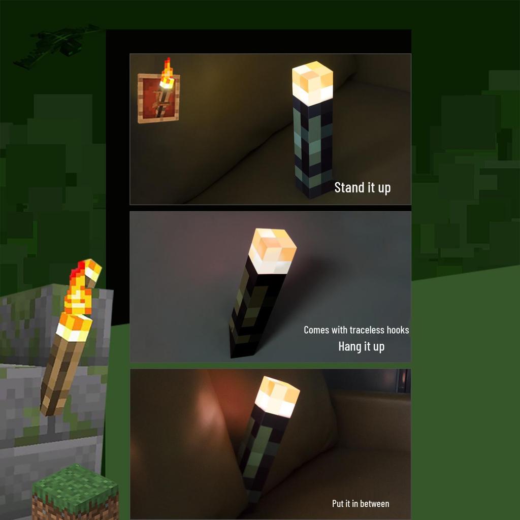 Magnetic Torch Lamp for Gaming Decor - Night Light and Atmosphere Model