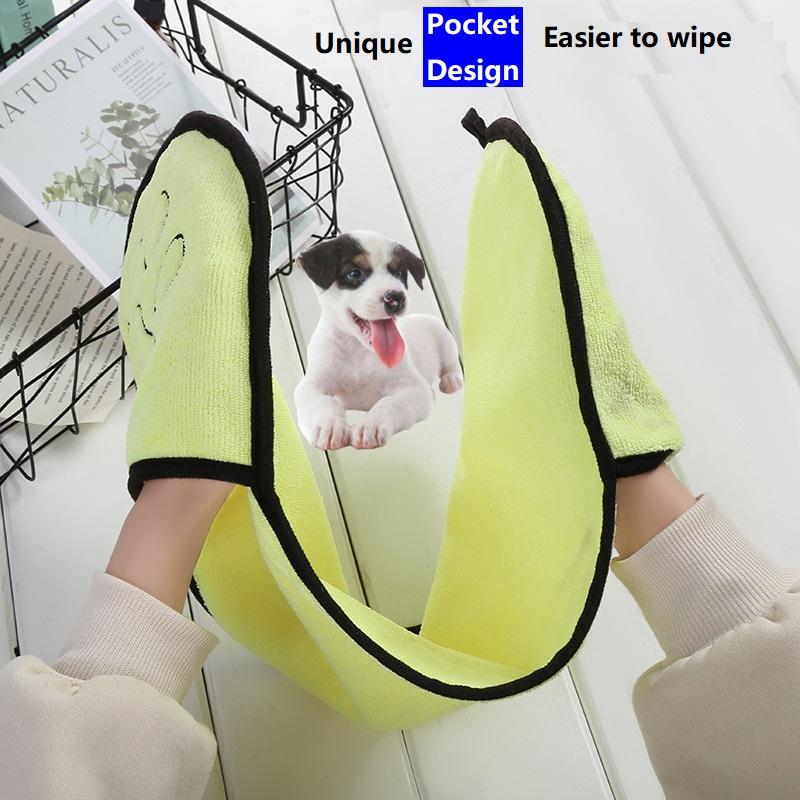 Dog Drying Towel Absorbent Pets Dog Towel Bathrobe Puppy Towel CWMJ05