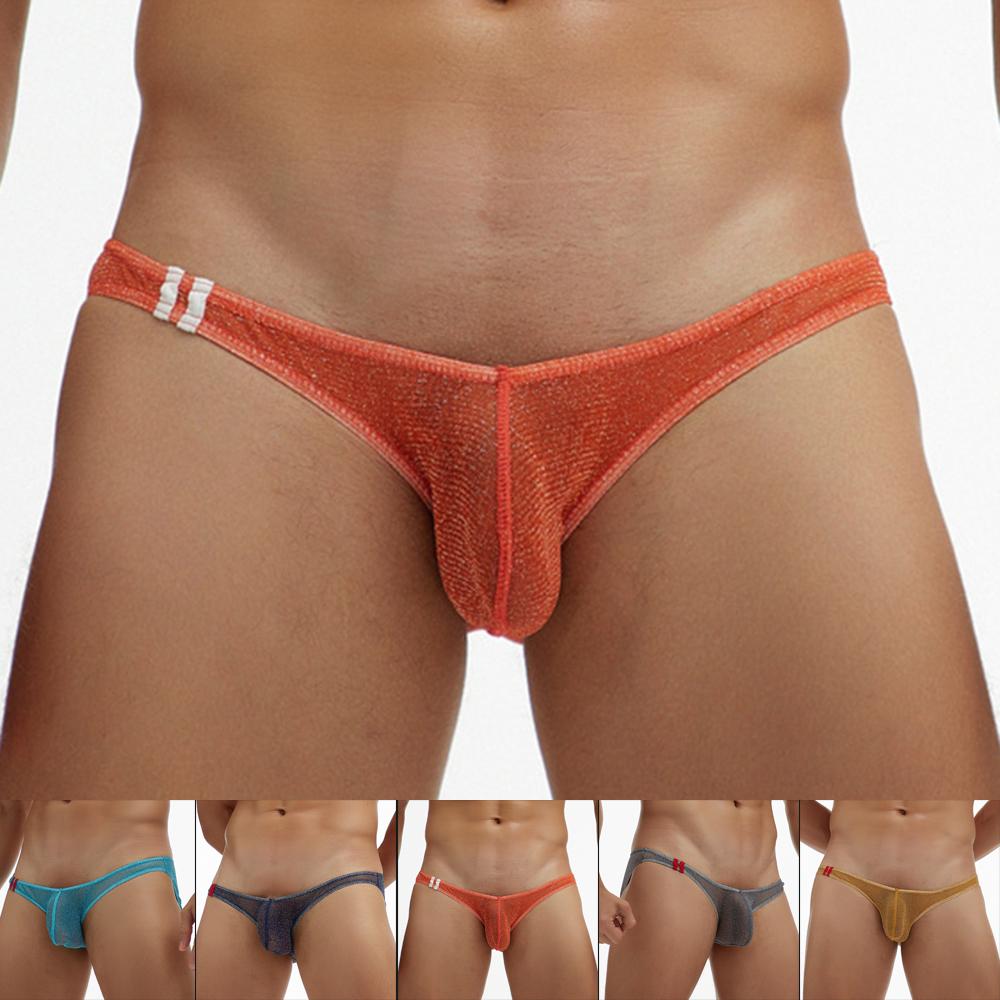 Männer durchsichtige Jockstrap Bulge Pouch Low-Rise G-String Tanga Slips Unterwäsche