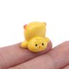 3/6Pcs Resin Ornaments For Auto Interior Dashboard Button Home Bedroom Office Living Room Mini Yellow Chick Car Decoration Gift