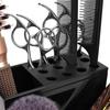Boîte de Rangement Haut de Gamme Antidérapante pour Ciseaux de Coiffure pour Barbiers et Stylistes