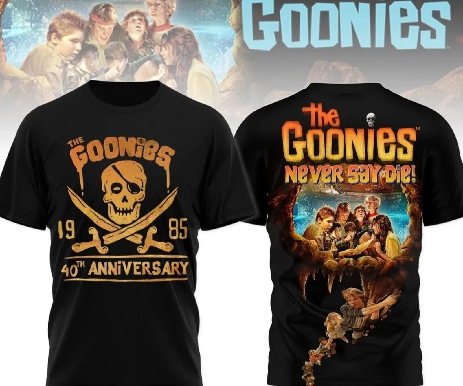 The Goonies 1985 40th Anniversary Never Say Die 3D T-Shirt S