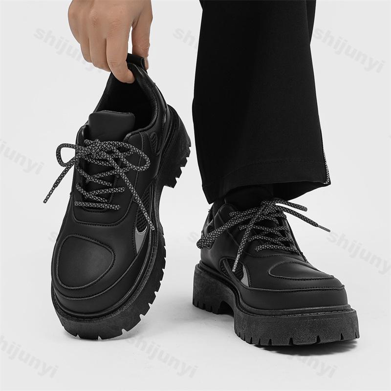 Fashion Sports Casual Shoes Men's High-end New 2025 Summer Breathable Thick Soled Height Increasing Comfortable Fashion Chunky sneakers