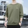 JEEP SPIRIT Men's 2025 Loose Fit Round Neck Sweatshirt