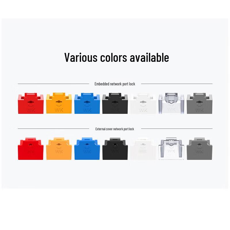 WECONFIG Network Port Locks and Dust Plugs