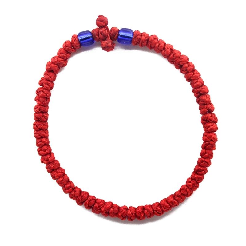 Verstellbares griechisch-orthodoxes Armband, christliches Gebetsarmband, handgewebt, Unisex-Armband, religiöses Handketten-Ornament