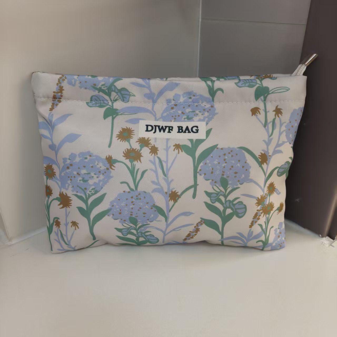 

New Small Women s Cosmetic Bag Portable Plant Pattern Small Sanitary Napkin Storage Bag Commuter Coin Key Bag Portable Card Bag синий