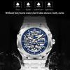 Fashion Men Mechanical Watches Big Dial Automatic Stainless Steel Business Dress Wristwatch for Male