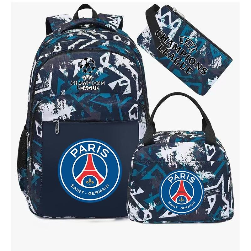 3-teiliges Schulrucksack-Set für Schüler Große Kapazität Oxford-Stoff Schultasche mit Schultergurt und Federmäppchen