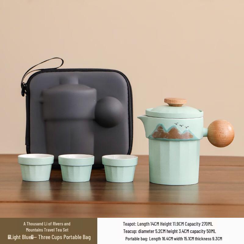 Palace Museum Cultural Portable Hand-painted Travel Tea Set