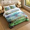 3Pcs Bedding Set Custom Name Text, 1 Sheet 2 Pillowcases Home Bed DecorTerraria