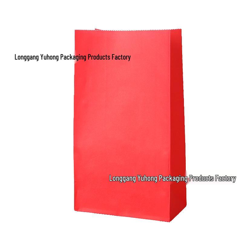Handle-Free Colored Candy Kraft Paper Bags for Children's Gifts & Snack Storage