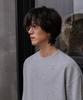 MOOD INSIDE Waffle Semi-Crop Long Sleeve_Gray