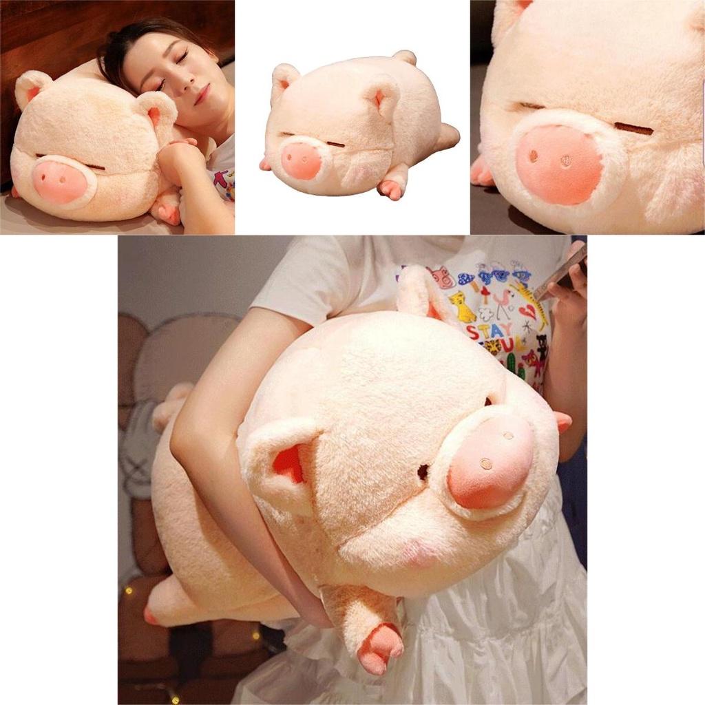 Cute Pink Pig Plush Toy Pillow For Girls And Children Short Plush And Pp Cotton Filling 40x22x20cm